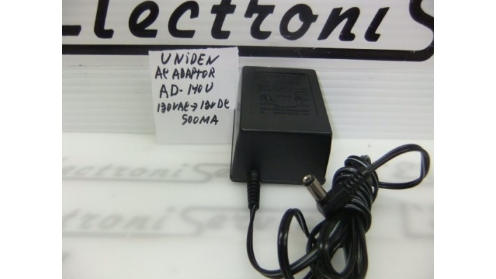 Uniden AD-140U adaptor 120 vac to 12vac